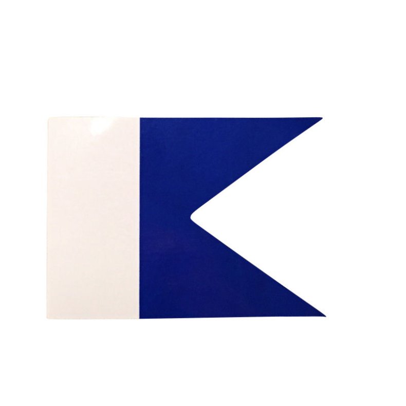 A-Flag som klistermrke 6,5 * 9 cm (2 stk)