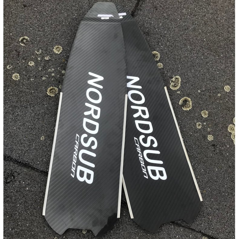 Nordsub carbon finneblade - Kort