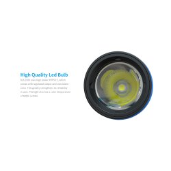 Dykkerlygte - D26 Long - 2500 Lumen