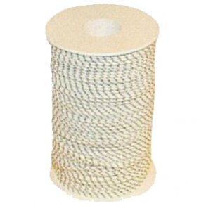 Line - 2.0 mm -  Dynema/Polyester - pr. meter. (Hvid med sort) - (240 kg)