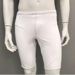 Hvide badebukser Jammer m. korte ben - Agonswim