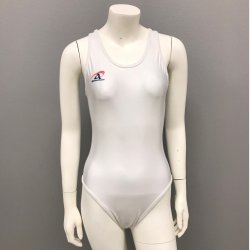 Hvid Full back badedragt - uden lynls - Agonswim