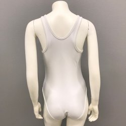 Hvid Full back badedragt - uden lynls - Agonswim