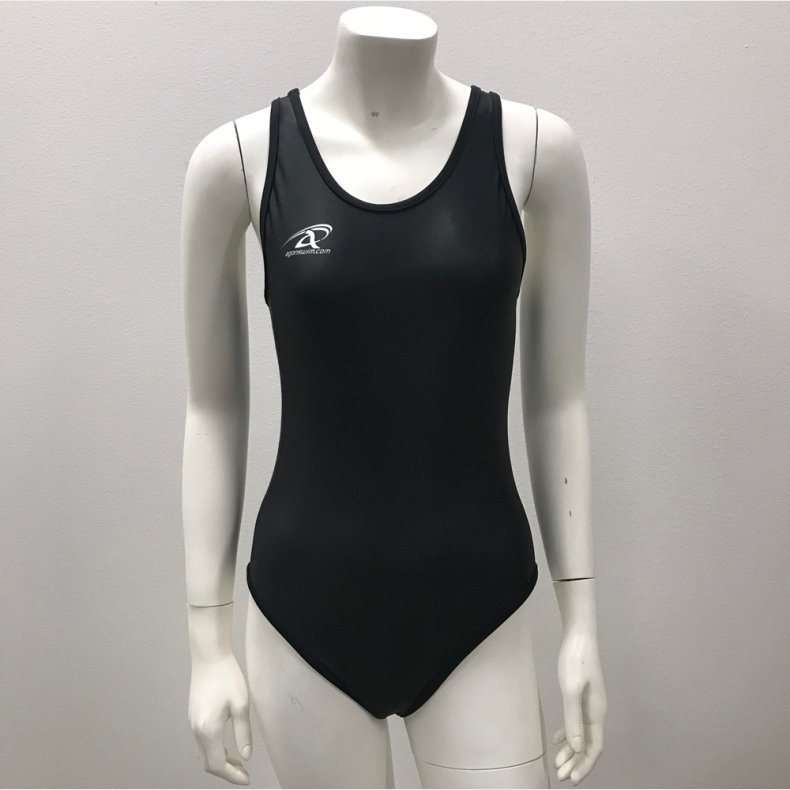 Sort Full back badedragt  - uden lynls - Agonswim