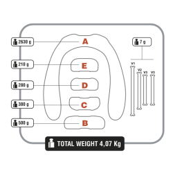 Halsvgt - Dyno - 4 kg - Hvid