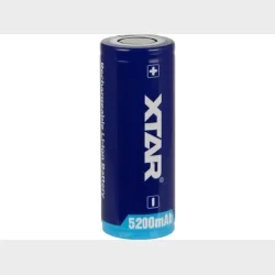 5200 mAh XTAR Li-Ion - 26650 - PCB - 3.7 V beskyttet ( PCB )