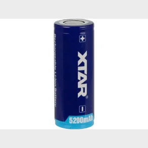 5200 mAh XTAR Li-Ion - 26650 - PCB - 3.7 V beskyttet ( PCB )