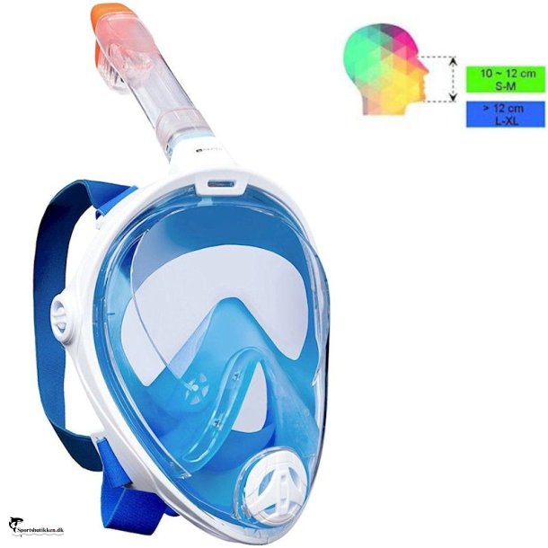 Aqualung SmartSnorkel Full Face Mask - White/Blue