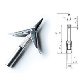 Enkeltspids 2 vinger - Delta MAGNUM - 5,5 cm BARB