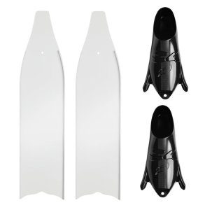 FBG Umberto glasfiber finner - hvide (pr. st)