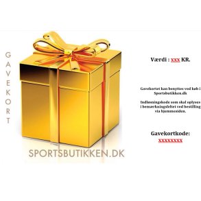 Gavekort til alt i butikken - Motiv - Guldpakke