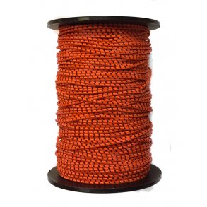 Line - 1.5 mm -  Dynema/Polyester - pr. meter. (Rd med sort) - (120 kg)