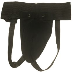 Skridtbeskytter med sort sele - Senior