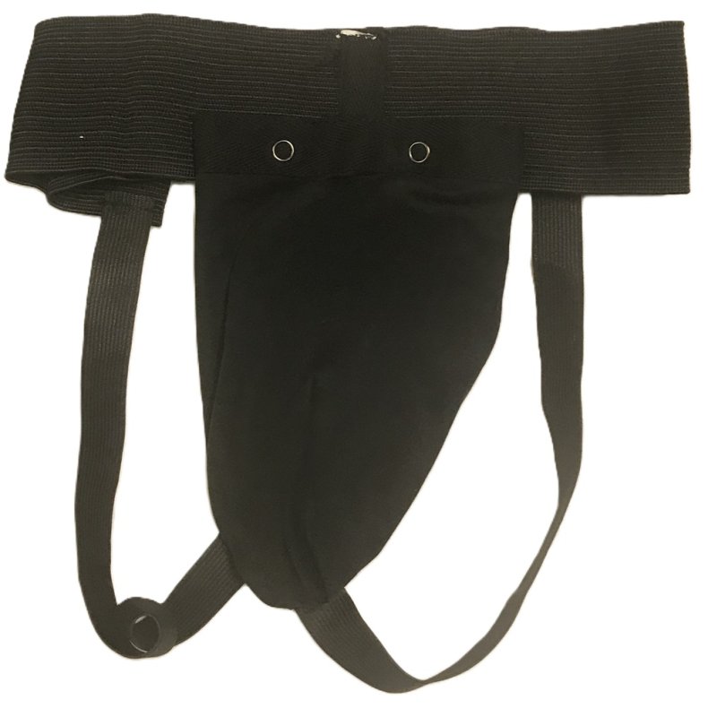 Skridtbeskytter med sort sele - Senior