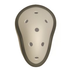 Skridtbeskytter med sort sele - Senior