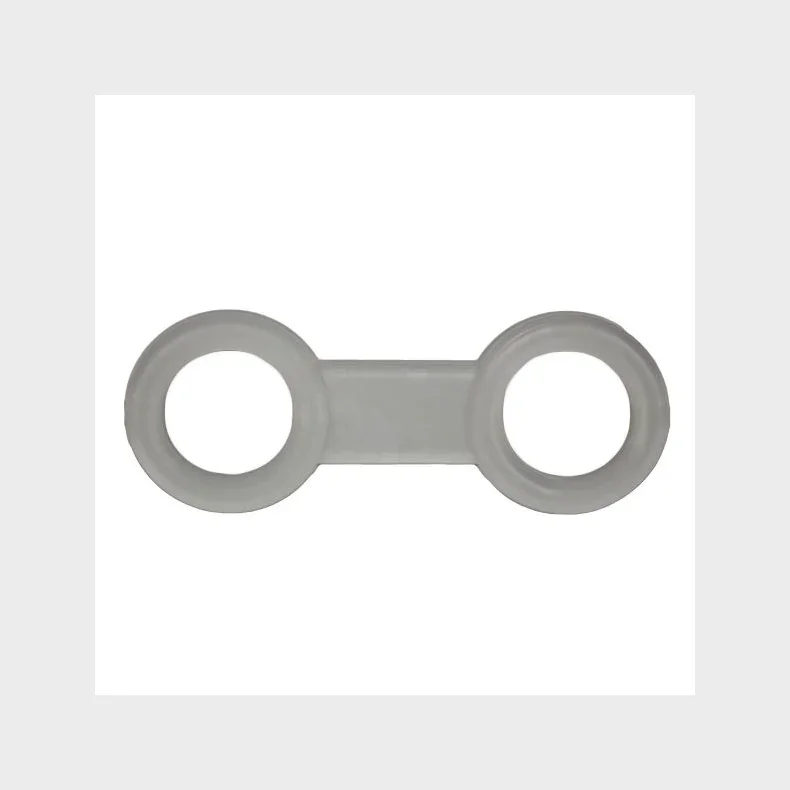 Simpel - Velcro rem til maske - 25 mm bred nylonvelcro incl. 1 silikone snorkelholder