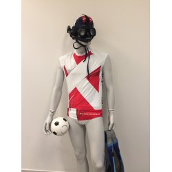 Designet badetj, htter og kampbluser