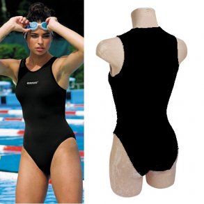 Sort helrygs badedragt - Essenuoto